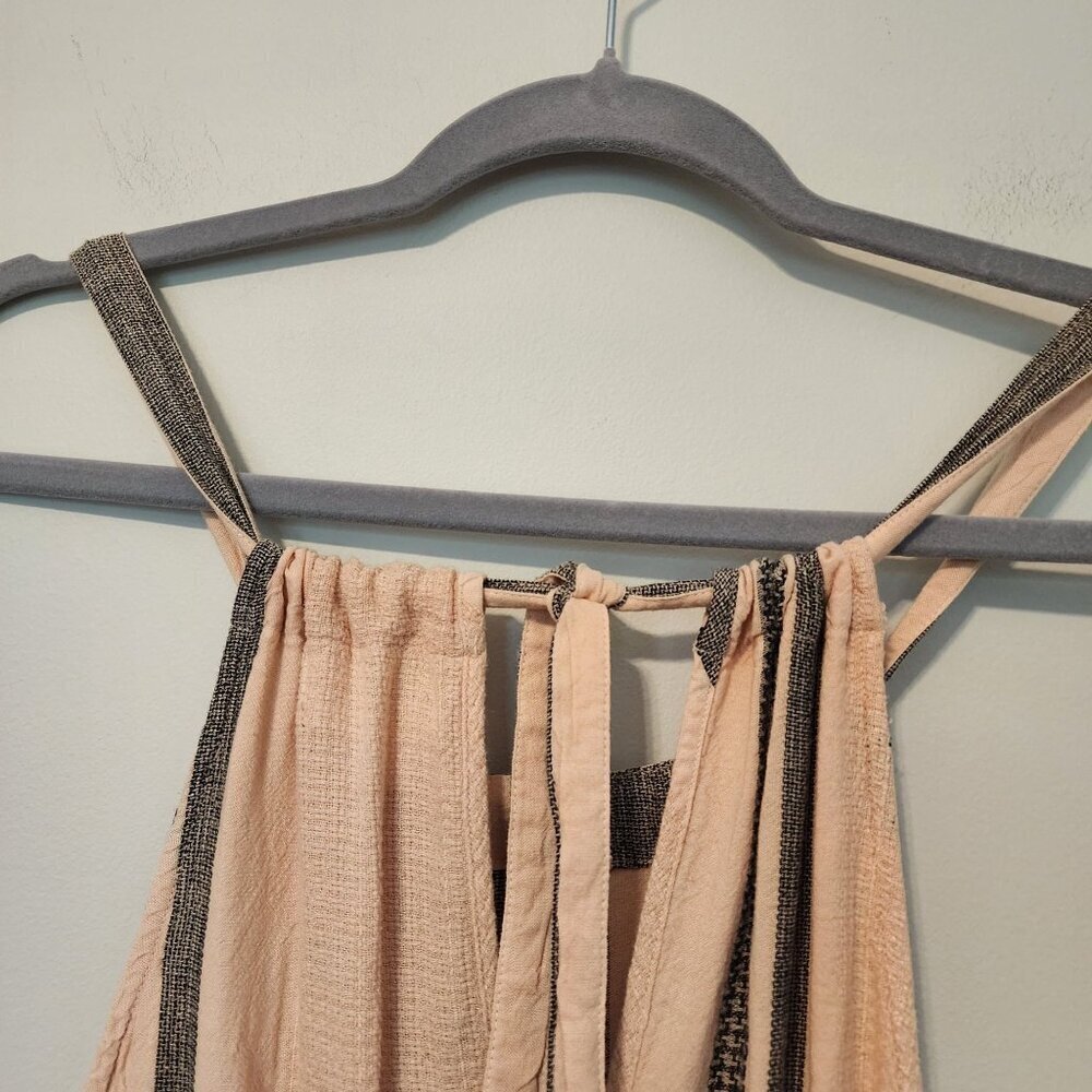 New Anthropologie Cloth & Stone sz S Halter Maxi Dress Linen blend - Picture 6 of 12